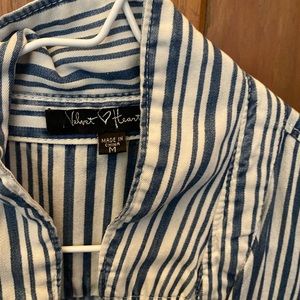 Velvet heart on the shoulders and ties around the waist dress